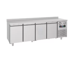 Lire la suite à propos de l’article Réfrigérateur Inox horizontal 4 portes : Desserte Pro Pizzéria